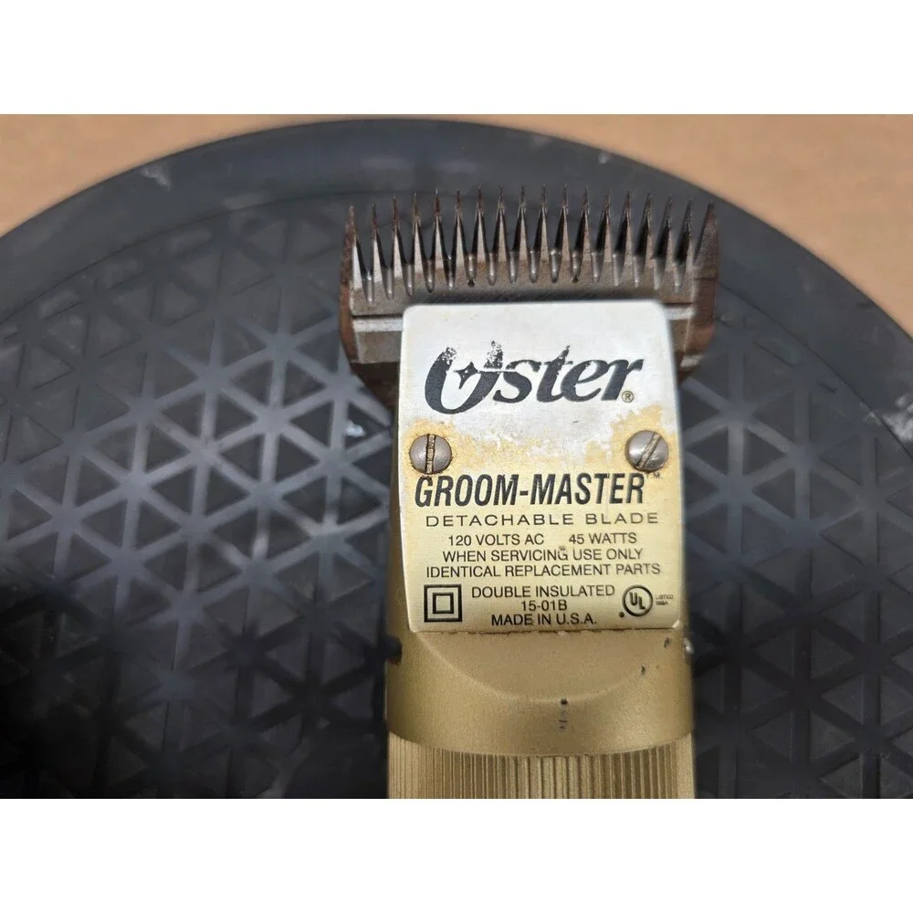 Oster Groom-Master Detachable Blade Clipper/15-01B/1 Blade Tested & Works/Dogs